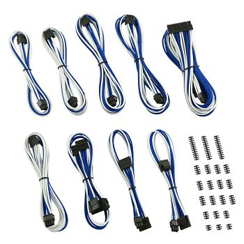 CableMod Classic ModMesh C-Series Cable Kit Corsair AXi, HXi & RM - white/blue CM-CSI-CKIT-NKWB-R