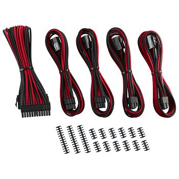 CableMod Classic ModMesh Cable Extension Kit - 8+8 Series - black/red CM-CAB-CKIT-N88KKR-R