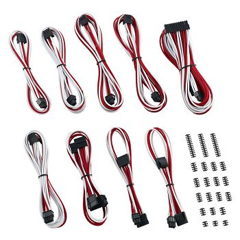 CableMod Classic ModMesh RT-Series Cable Kit ASUS ROG / Seasonic - white/red CM-RTS-CKIT-NKWR-R