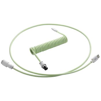 CableMod Pro Coiled Keyboard Cable USB-C to USB Typ A, Lime Sorbet - 150cm CM-PKCA-CWAW-LGW150LGW-R
