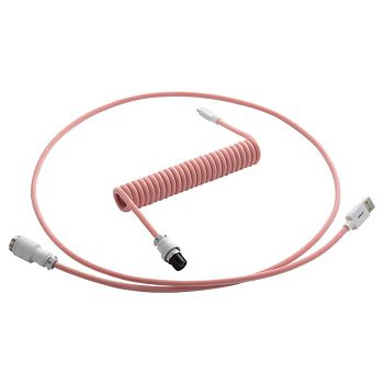 CableMod Pro Coiled Keyboard Cable USB-C zu USB Typ A, Orangesicle - 150cm CM-PKCA-CWAW-OW150OW-R