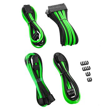 CableMod Pro ModMesh 12VHPWR Cable Extension Kit - black/light green CM-PCAB-16P3KIT-NKKLG-3PK-R