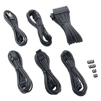 CableMod PRO ModMesh Cable Extension Kit - carbon CM-PCAB-BKIT-NKC-3PK-R