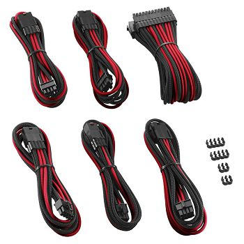 CableMod PRO ModMesh set produžnih kablova - crno/crveni CM-PCAB-BKIT-NKKR-3PK-R