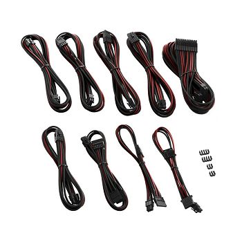 CableMod PRO ModMesh RT-Series ASUS ROG / Seasonic Cable Kits - black/blood red CM-PRTS-FKIT-NKKBR-R