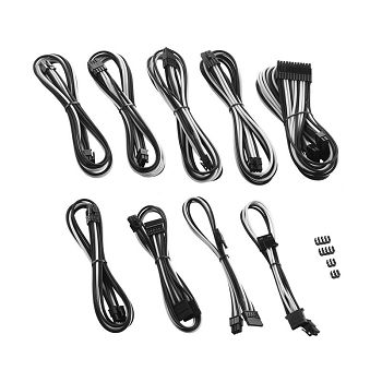 CableMod PRO ModMesh RT-Series ASUS ROG / Seasonic Cable Kits - black/white CM-PRTS-FKIT-NKKW-R