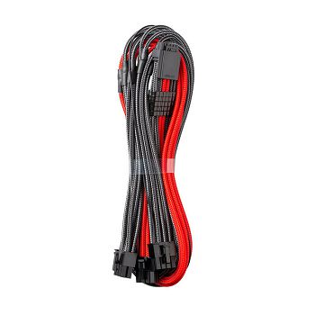CableMod RT-Series Pro ModMesh 12VHPWR to 3x PCI-e cable for ASUS/Seasonic - 60cm, carbon/red CM-PRTS-16P3-N60KCR-5PK-R