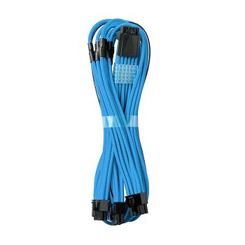 CableMod RT-Series Pro ModMesh 12VHPWR to 3x PCI-e Cable for ASUS/Seasonic - 60cm, light blue CM-PRTS-16P3-N60KLB-5PC-R