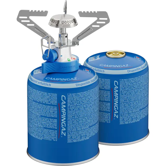 Campingaz Camping Stove Combo Camping Connect + 2 CV 470 Plus (silver/blue, 1.25 kW)