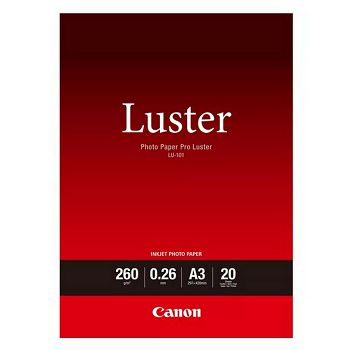 Canon Photo 	Luster Paper LU101 - A3- 20L