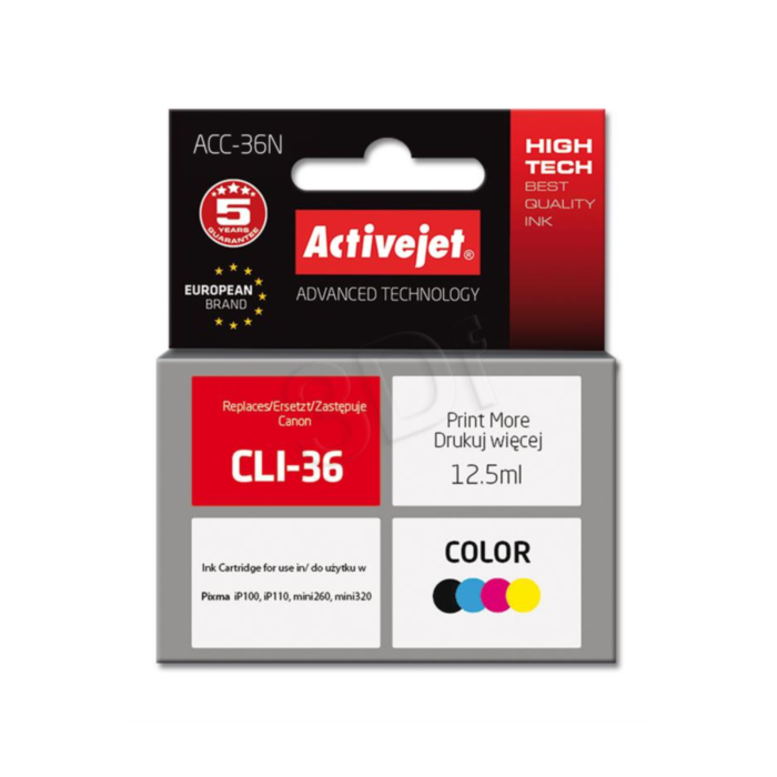 Canon CLI-36 ActiveJet Color Ink