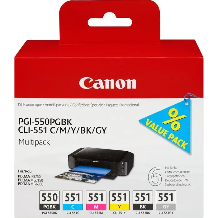 Canon ink multipack PGI-550PGblack / CLI551