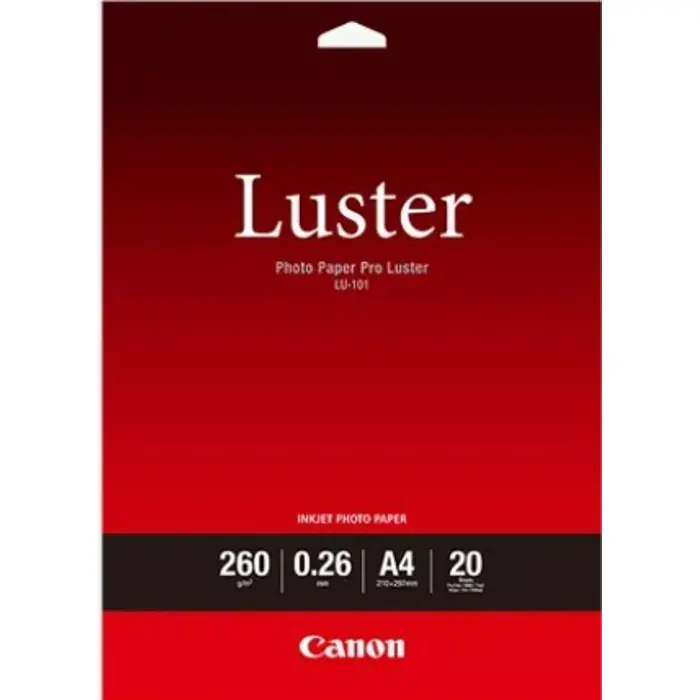 Canon Photo Luster Paper LU101 - A4 - 20L