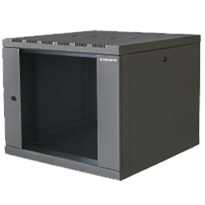 Canovate 12U 600x600x631 SINGLE zidni ormar s bočnim stranama koje se mogu otvoriti izvana, crni