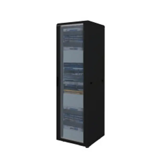 Canovate 32U 600x600x1588 INORAX ECO podni ormar, crni