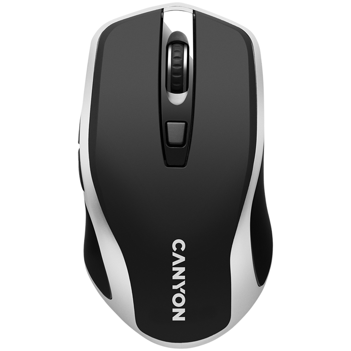 CANYON MW-19, 2.4GHz Wireless Rechargeable Mouse with Pixart sensor, 6keys, Silent switch for right/left keys,DPI: 800/1200/1600, Max. usage 50 hours for one time full charged, 300mAh Li-poly battery,