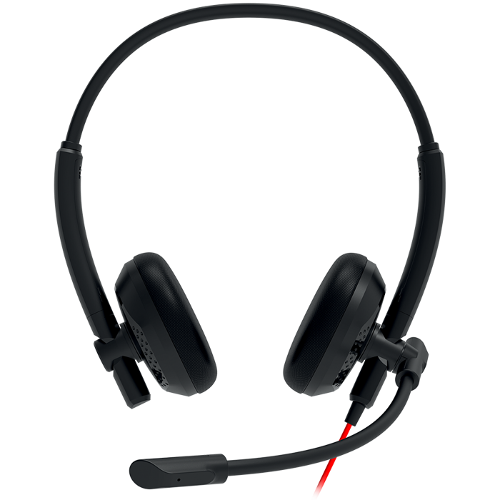 CANYON PC headset HS-07 PC Mic 3.5/USB Flat 2.8m Black