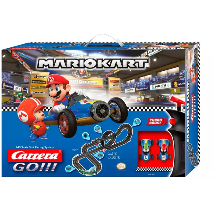 Carrera GO!!! Mario Kart 8 - Mach 8, Racetrack (With Mario Kart Decorations)