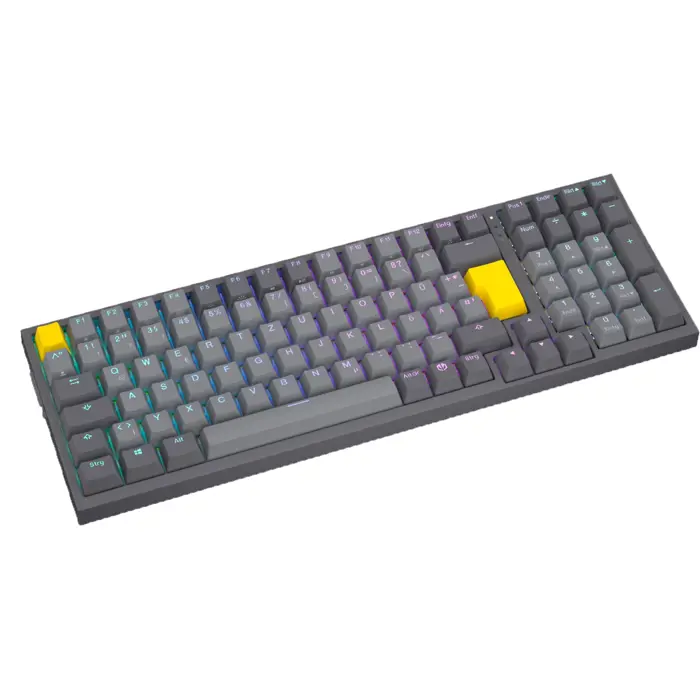 Celeris 1800 (gray, DE layout, ENDORFY Yellow by Gateron)