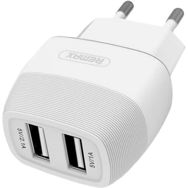 REMAX RP-U29 2x USB Charger 2.1A / 1A EU (white)