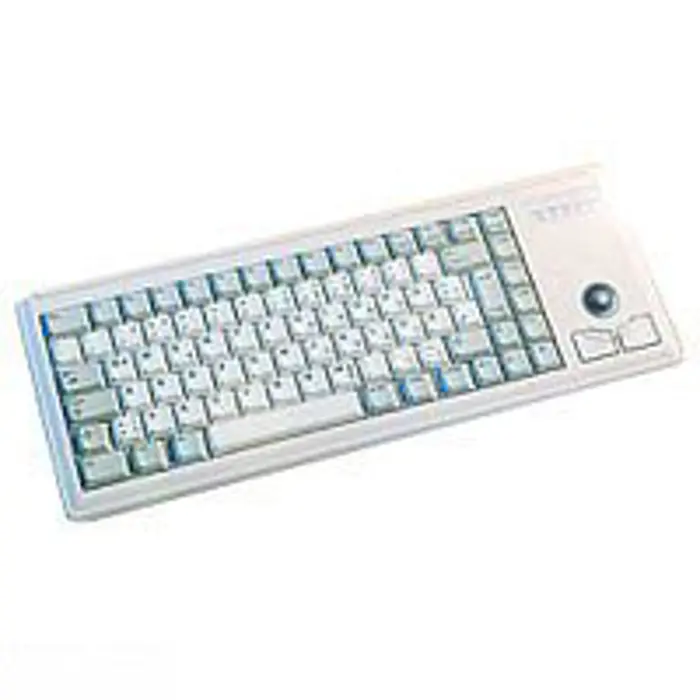 Cherry G84-4400 Slimline (US), Trackball, Tastatur gray, Amerikanisches Tastaturlayout, Trackball