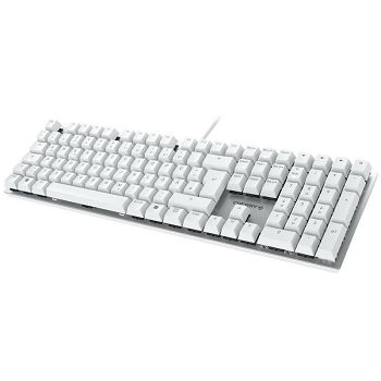 Cherry KC 200 MX Gaming Keyboard, MX2A Silent Red - white/silver-G80-3950LHBDE-1