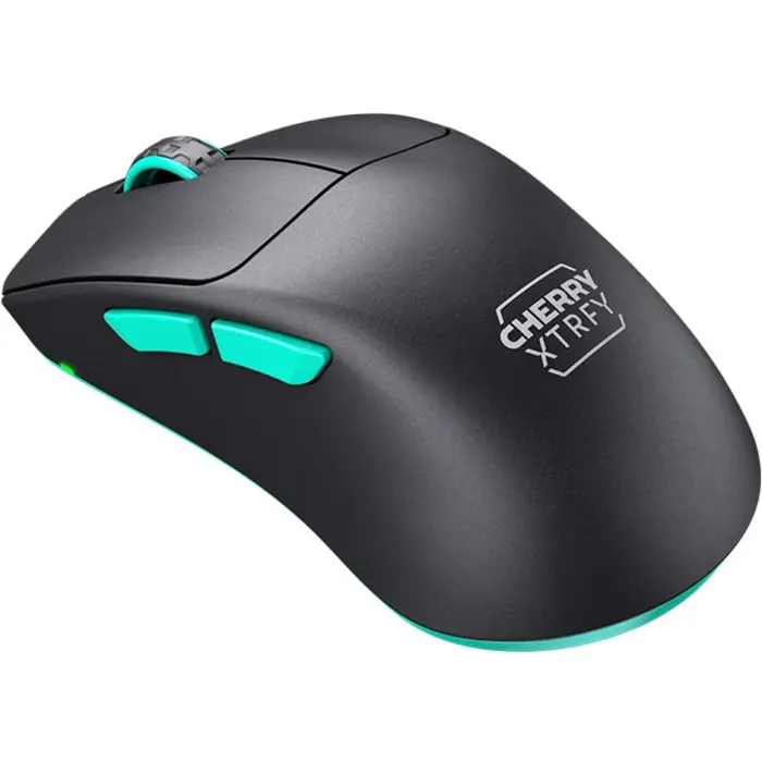 CHERRY XTRFY M64 Wireless, gaming mouse black/turquoise