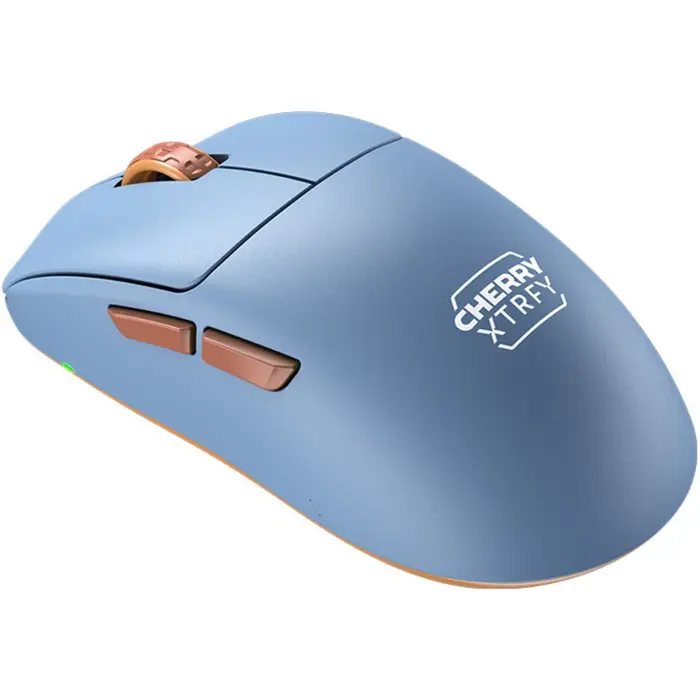 CHERRY XTRFY M68 Wireless, gaming mouse light blue/copper