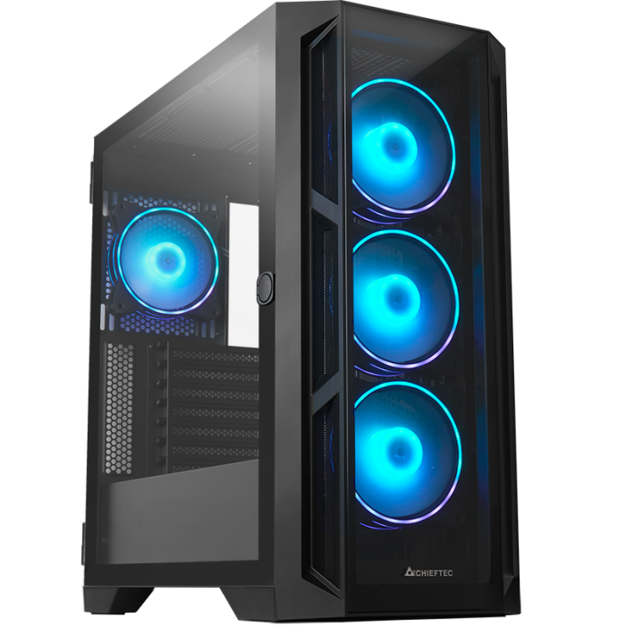 Chieftec APEX USB3.2 Gen2 ATX A-RGB case, black
