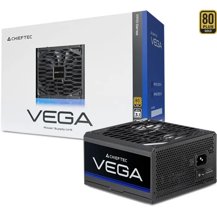 Chieftec VEGA PPG-750-S, PC power supply (1x 12 pin high power GPU, 4x PCIe, 750 watts)