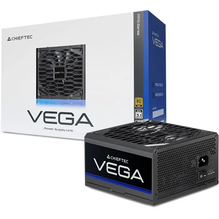 Chieftec VEGA PPG-850-S, PC power supply (1x 12 pin high power GPU, 4x PCIe, 850 watts)