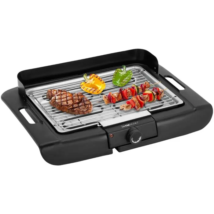 Clatronic Barbeque table grill BQ 3507, electric grill (black, 2,000 watts)