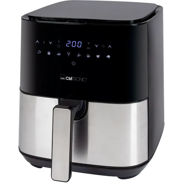 Clatronic hot air fryer FR 3782 H (black/stainless steel, 1,450 watts, basket 5 liters)