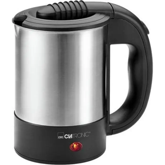 Clatronic travel kettle WKR 3624 (stainless steel / black, 0.5 liters)