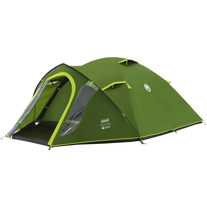 Coleman Darwin 4 Plus Blackout Dome Tent (dark green/light green, with tunnel porch, model 2025)