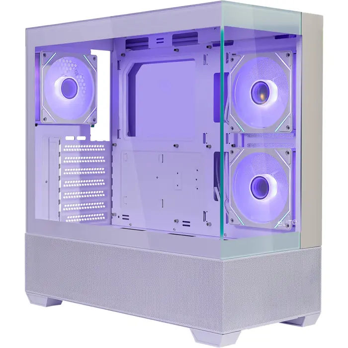 Cooler Master Elite 690 White (white/wood, tempered glass x 2)