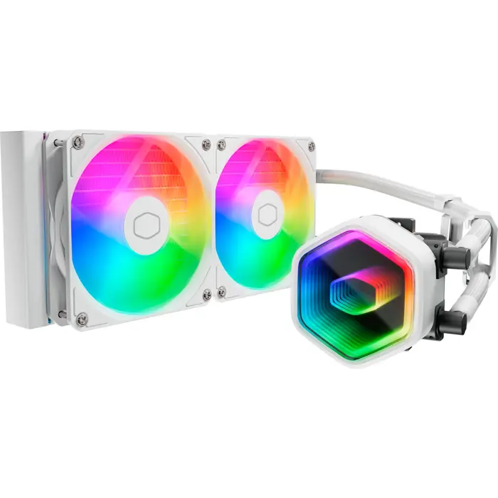 Cooler Master MasterLiquid 240 Core II ARGB White, water cooling white