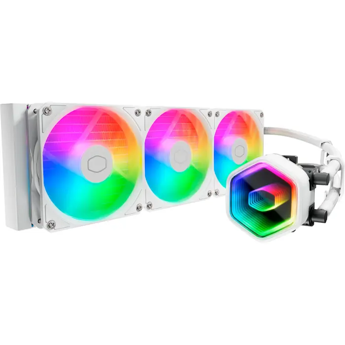 Cooler Master MasterLiquid 360 Core II ARGB White, water cooling white