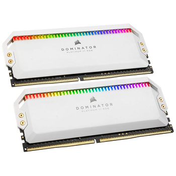 Corsair Dominator Platinum RGB, DDR4-3200, CL16 - 16 GB Dual-Kit, white CMT16GX4M2C3200C16W
