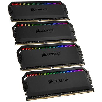 Corsair Dominator Platinum RGB, DDR4-3200, CL16 - 32 GB Quad-Kit for AMD Ryzen CMT32GX4M4Z3200C16