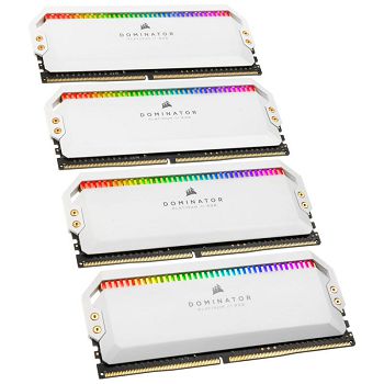 Corsair Dominator Platinum RGB, DDR4-3600, CL18 - 32 GB Quad-Kit, white CMT32GX4M4C3600C18W