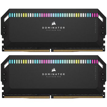 Corsair Dominator Platinum RGB, DDR5-6200, CL36 - 32 GB Dual-Kit, black CMT32GX5M2X6200C36