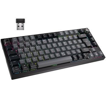 Corsair Gaming K65 Plus Wireless 75% RGB Gaming Keyboard, MLX RED - black, gray-CH-91D401L-DE