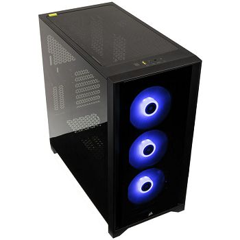 Corsair iCUE 4000X RGB Tempered Glass Midi-Tower kućište - crno Window CC-9011204-WW