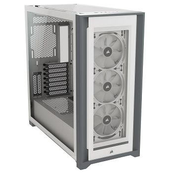 Corsair iCUE 5000X RGB Midi-Tower kućište, Tempered Glass - bijelo CC-9011213-WW