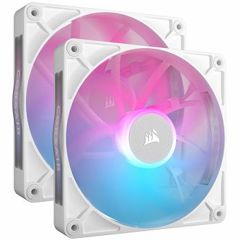 Corsair iCUE LINK RX140 RGB Series, PWM fan pack of 2 - 140mm, white-CO-9051024-WW