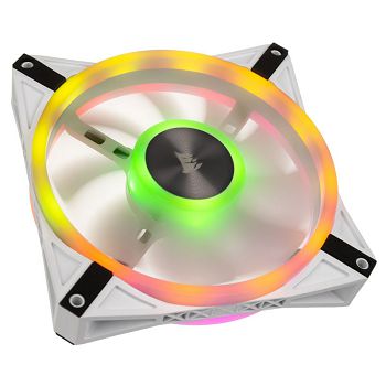 Corsair iCUE QL140 RGB PWM ventilator - 140mm, bijeli CO-9050105-WW