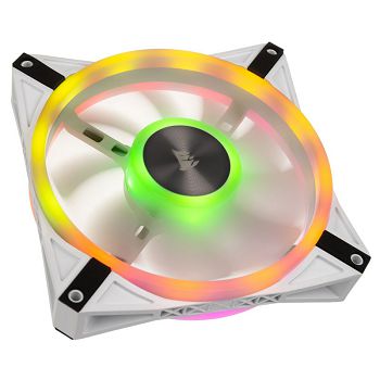 Corsair iCUE QL140 RGB PWM ventilator - 140mm, bijeli CO-9050105-WW