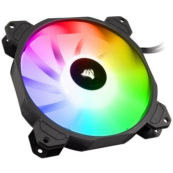 Corsair iCUE SP140 Elite RGB PWM ventilator - 140mm, crni CO-9050110-WW