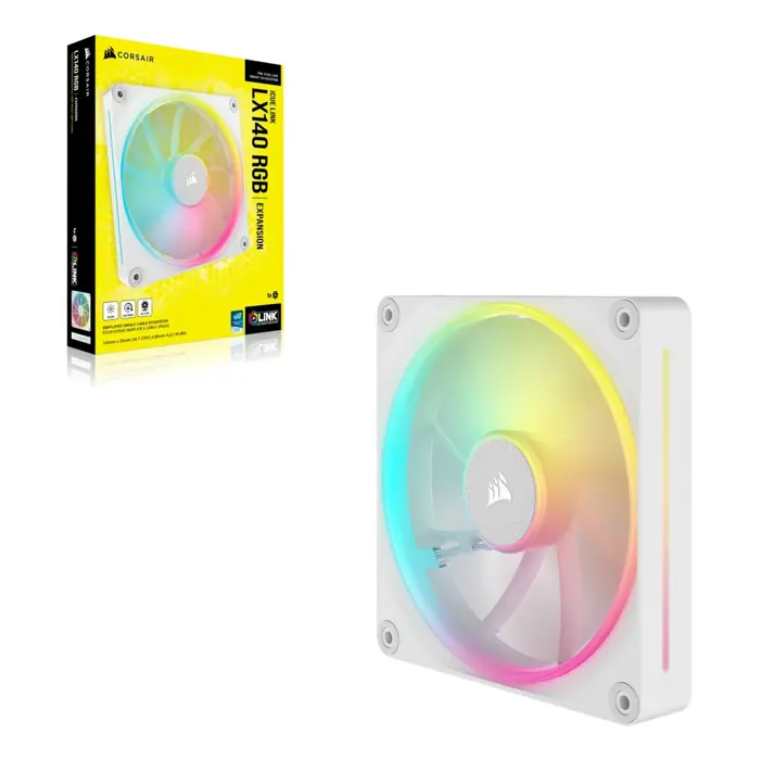corsair-lăľfter-14014025-lx140-rgb-icue-link-white-single-10600-wlononwcrfhpt.webp